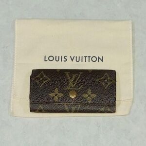 EUC LOUIS VUITTON 4 KEYHOLDER POUCH / WALLET WITH DUST BAG DATE CODE FL0095
